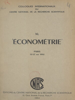 cover image of Économétrie